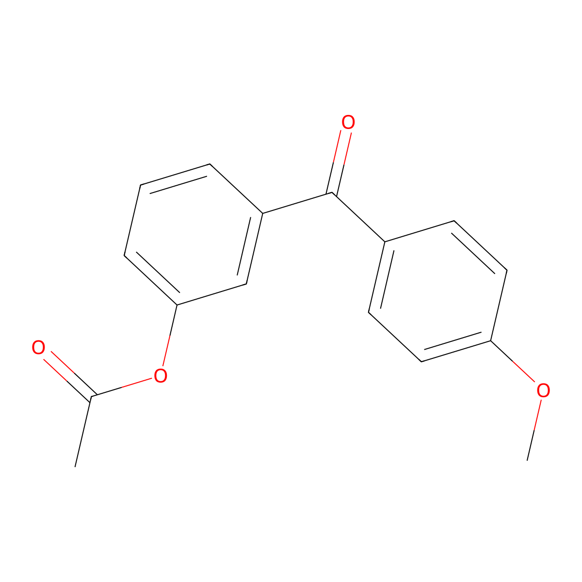 3-Acetoxy-4'-methoxybenzophenone molecular structure, CAS 108897-14-9