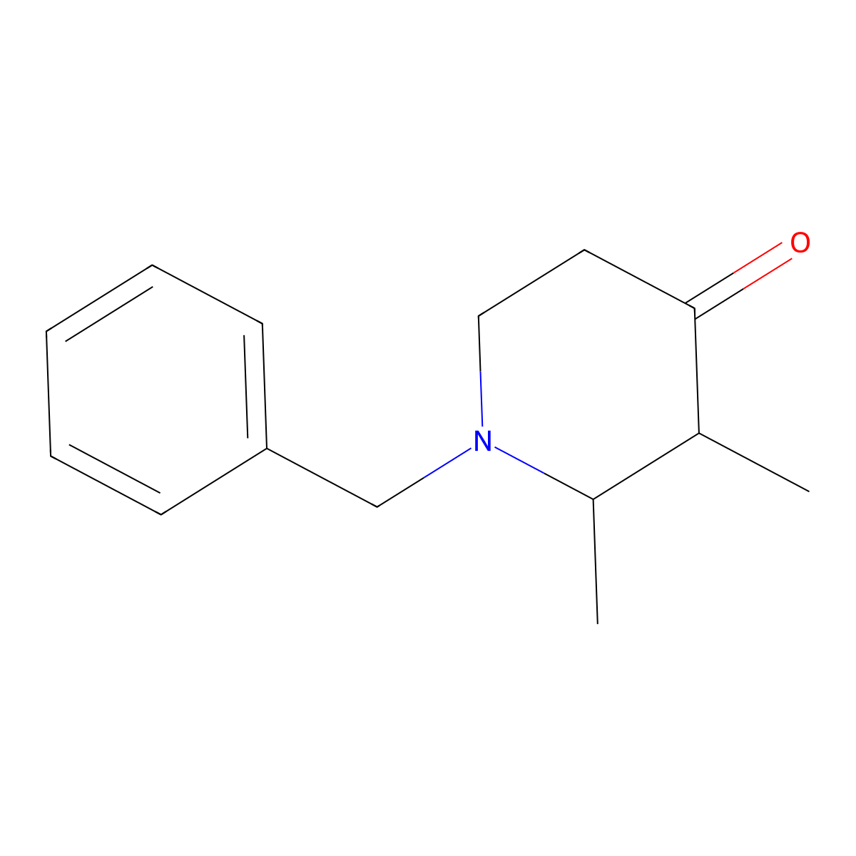 1-Benzyl-2,3-dimethylpiperidin-4-one molecular structure, CAS 108897-26-3