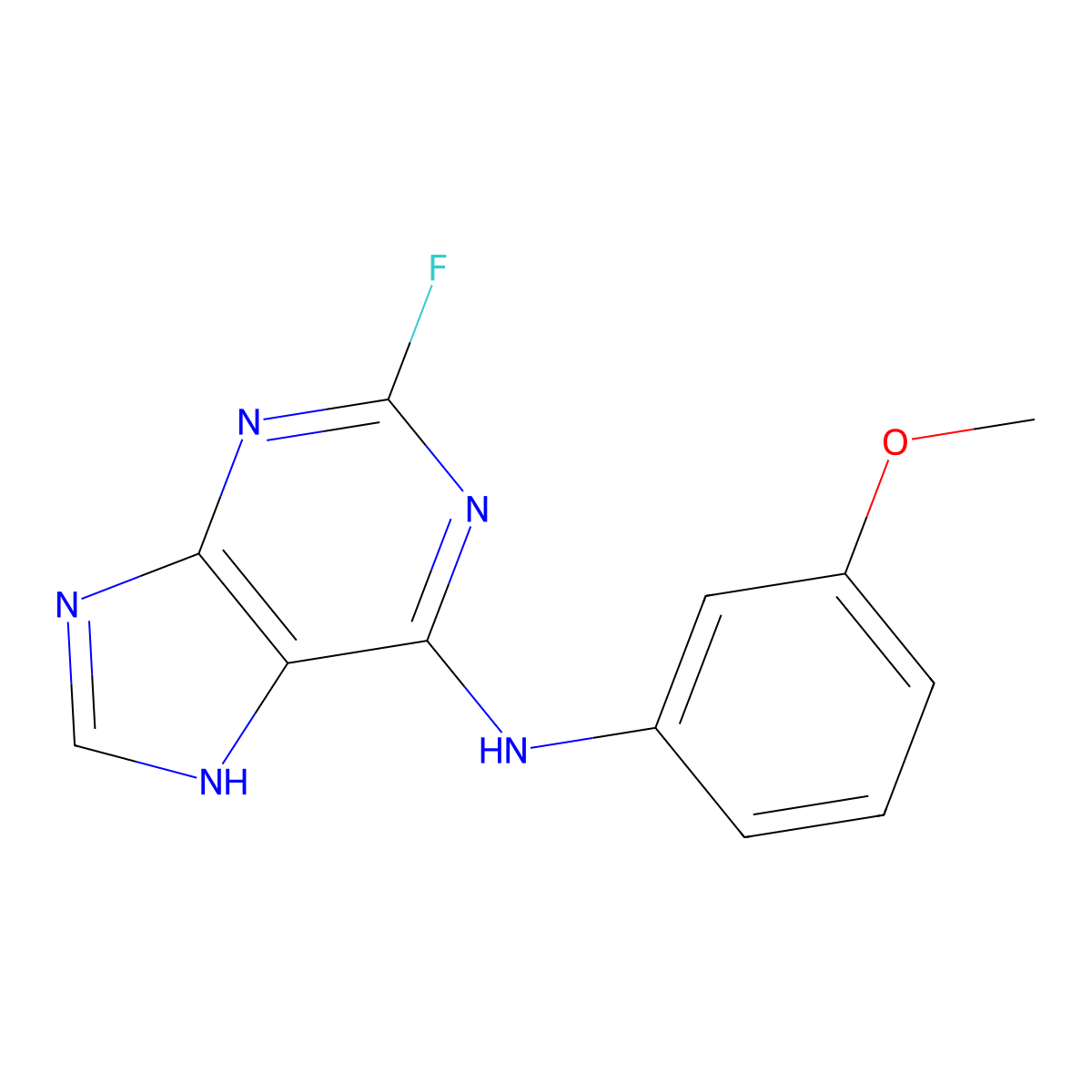 Anisiflupurin molecular structure, CAS 1089014-47-0
