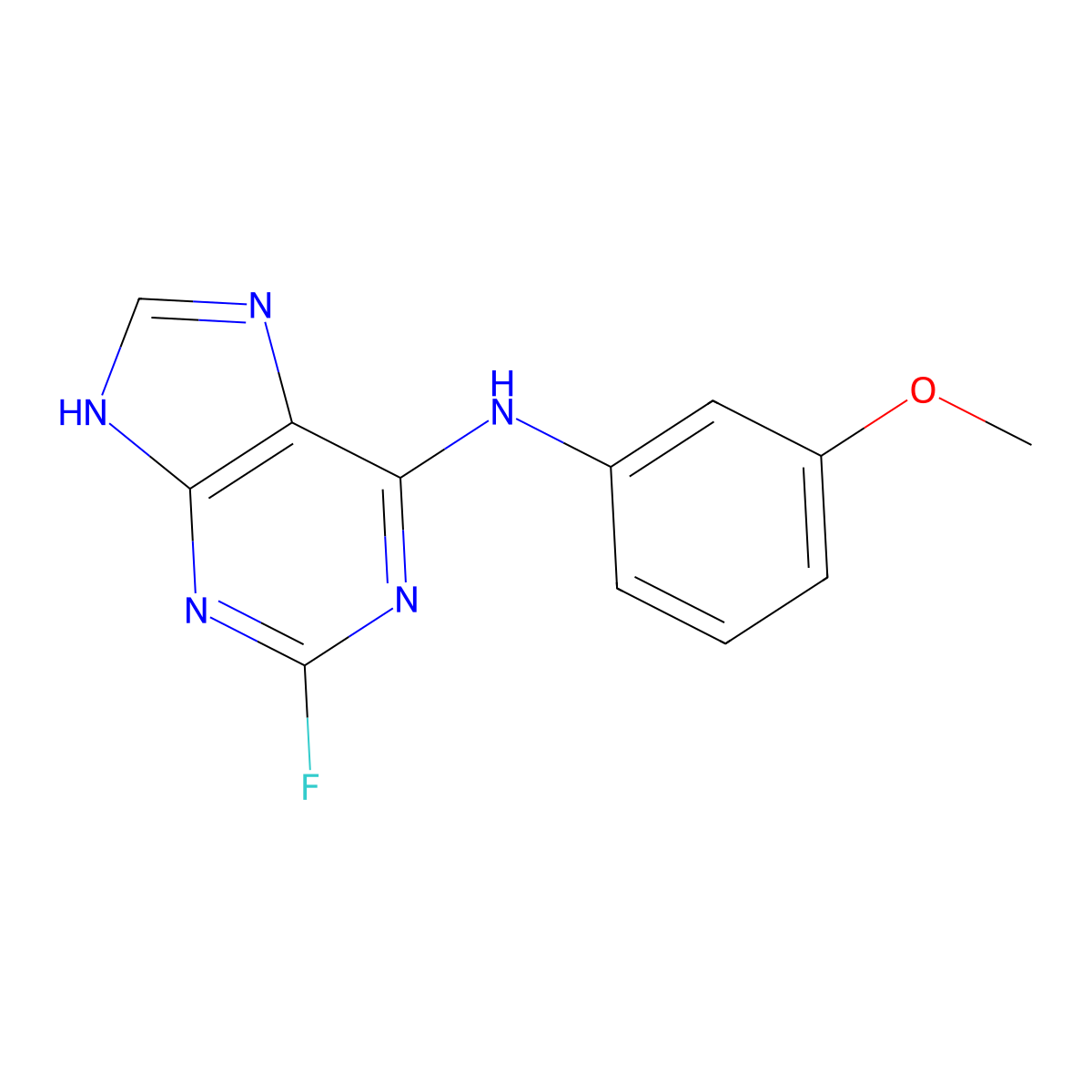 Anisiflupurin molecular structure, CAS 1089014-47-0