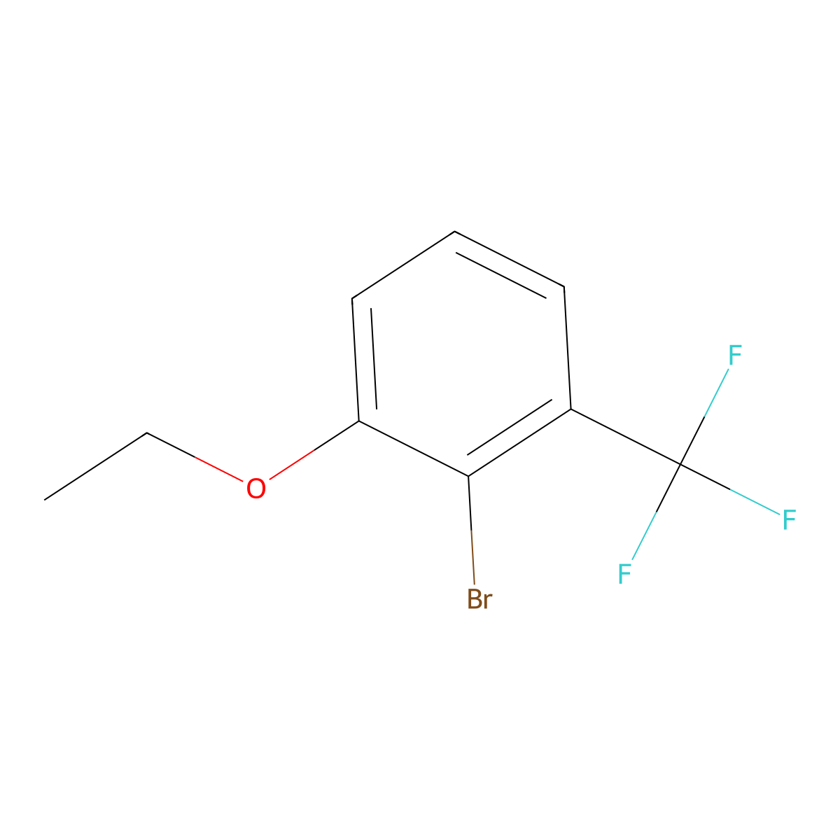 2-Bromo-1-ethoxy-3-(trifluoromethyl)benzene molecular structure, CAS 1089192-49-3