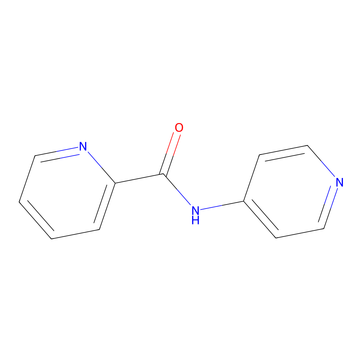N-(pyridin-4-yl)pyridine-2-carboxamide molecular structure, CAS 1089198-59-3