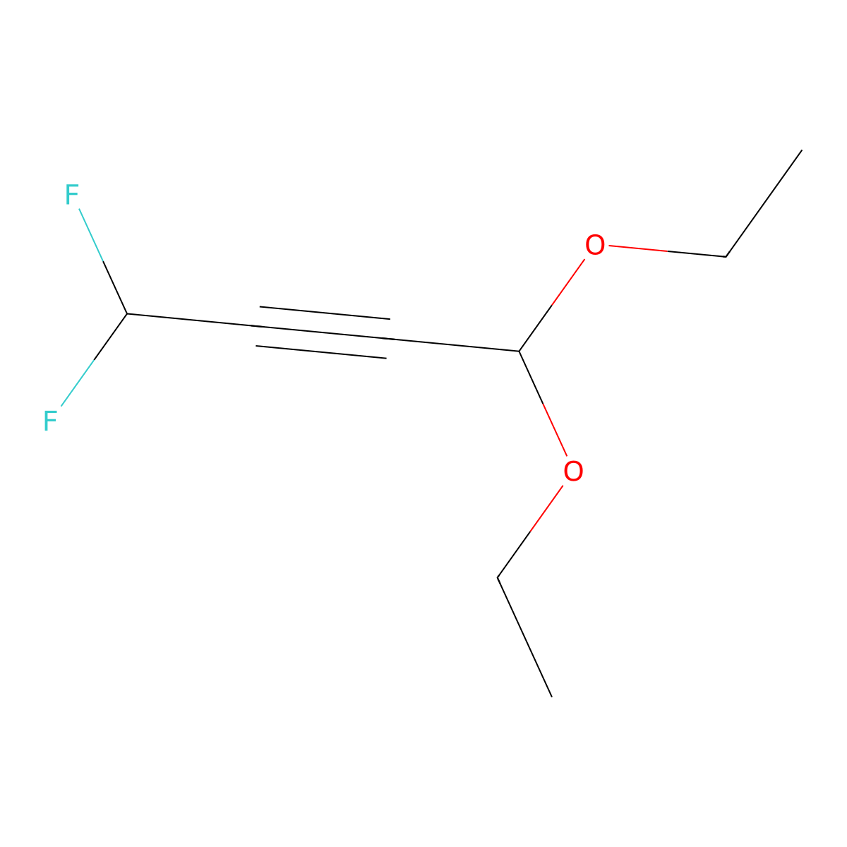 1,1-Diethoxy-4,4-difluorobut-2-yne molecular structure, CAS 1089212-51-0