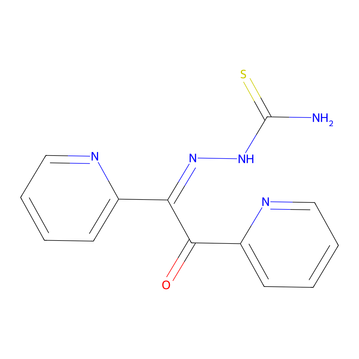 [(2-Oxo-1,2-dipyridin-2-ylethylidene)amino]thiourea molecular structure, CAS 108922-13-0