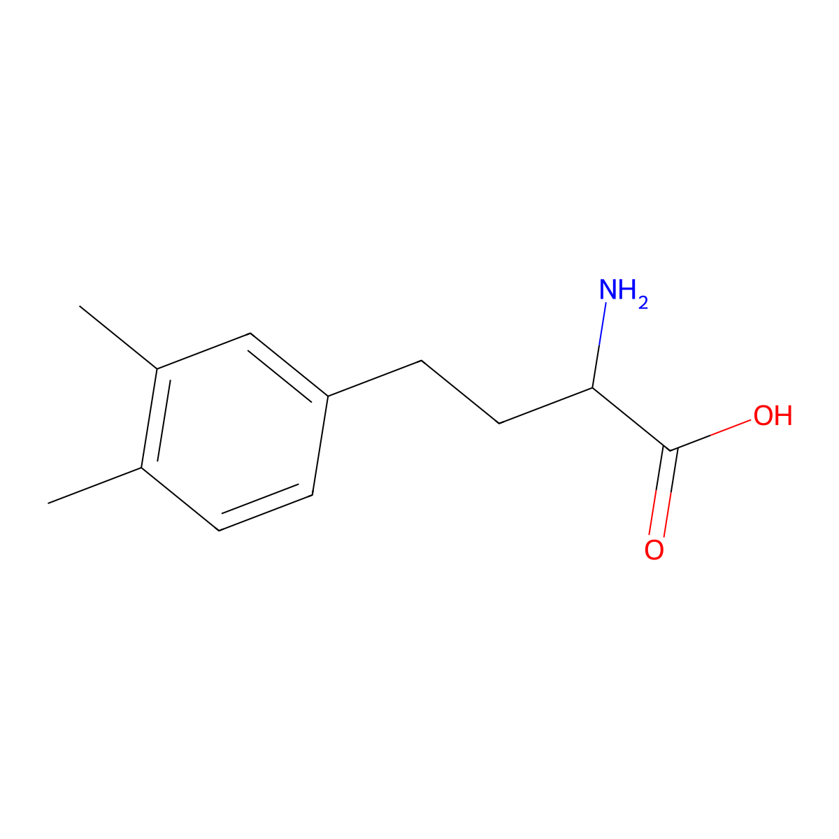 (2S)-2-amino-4-(3,4-dimethylphenyl)butanoic acid molecular structure, CAS 1089276-05-0