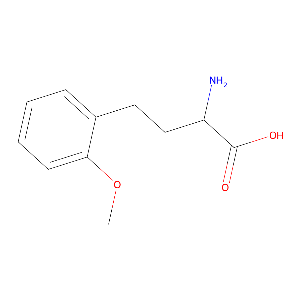 2-Methoxy-D-homophenylalanine molecular structure, CAS 1089276-10-7