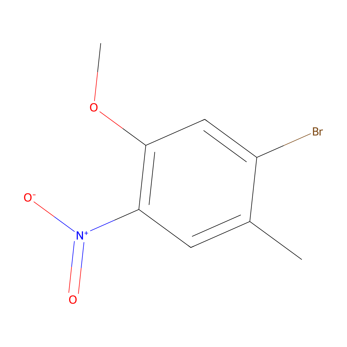 5-Bromo-4-methyl-2-nitroanisole molecular structure, CAS 1089281-86-6