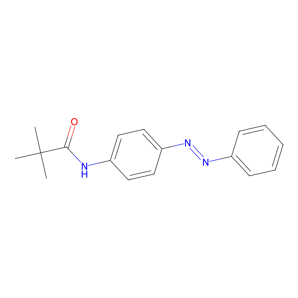 2,2-dimethyl-N-{4-[(E)-phenyldiazenyl]phenyl}propanamide molecular structure, CAS 1089287-46-6