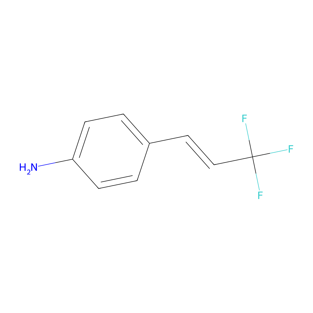 4-[(1E)-3,3,3-trifluoroprop-1-en-1-yl]aniline molecular structure, CAS 1089296-90-1