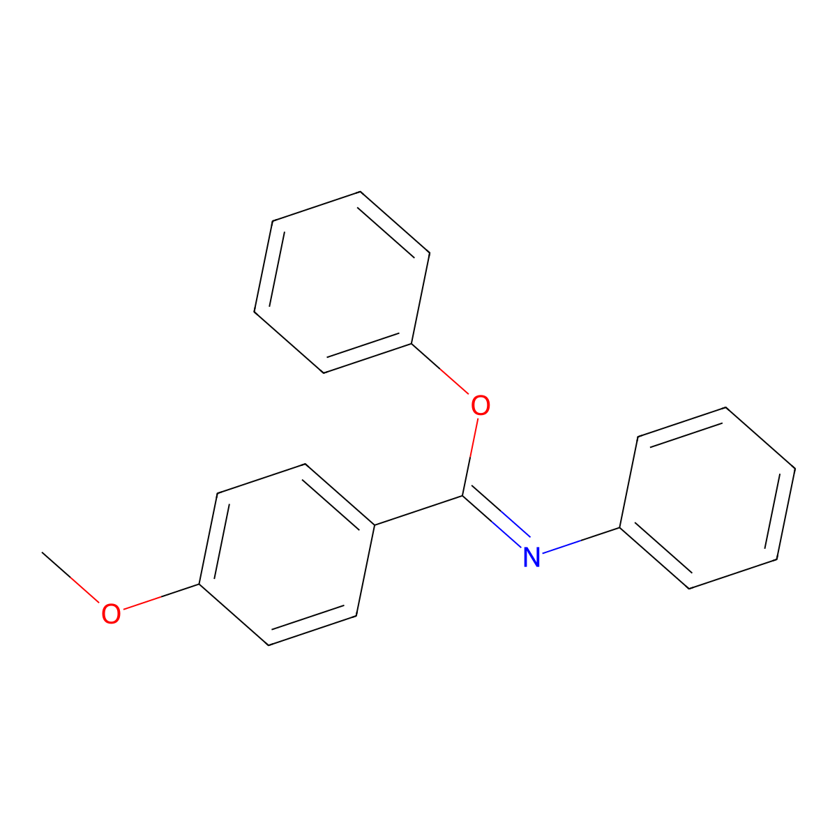 phenyl 4-methoxy-N-phenylbenzenecarboximidate molecular structure, CAS 1089303-32-1