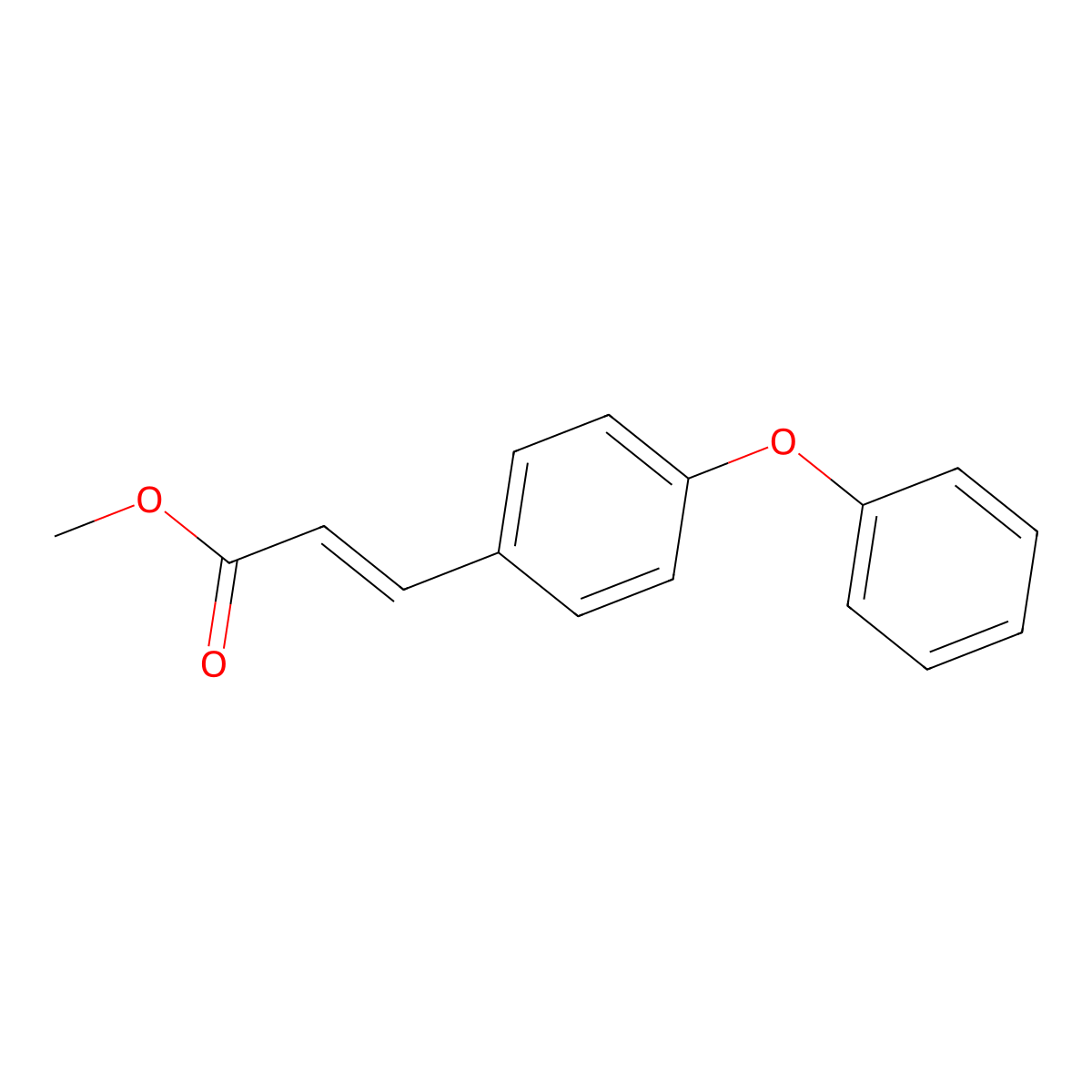 Methyl (E)-3-(4-phenoxyphenyl)acrylate molecular structure, CAS 1089303-97-8