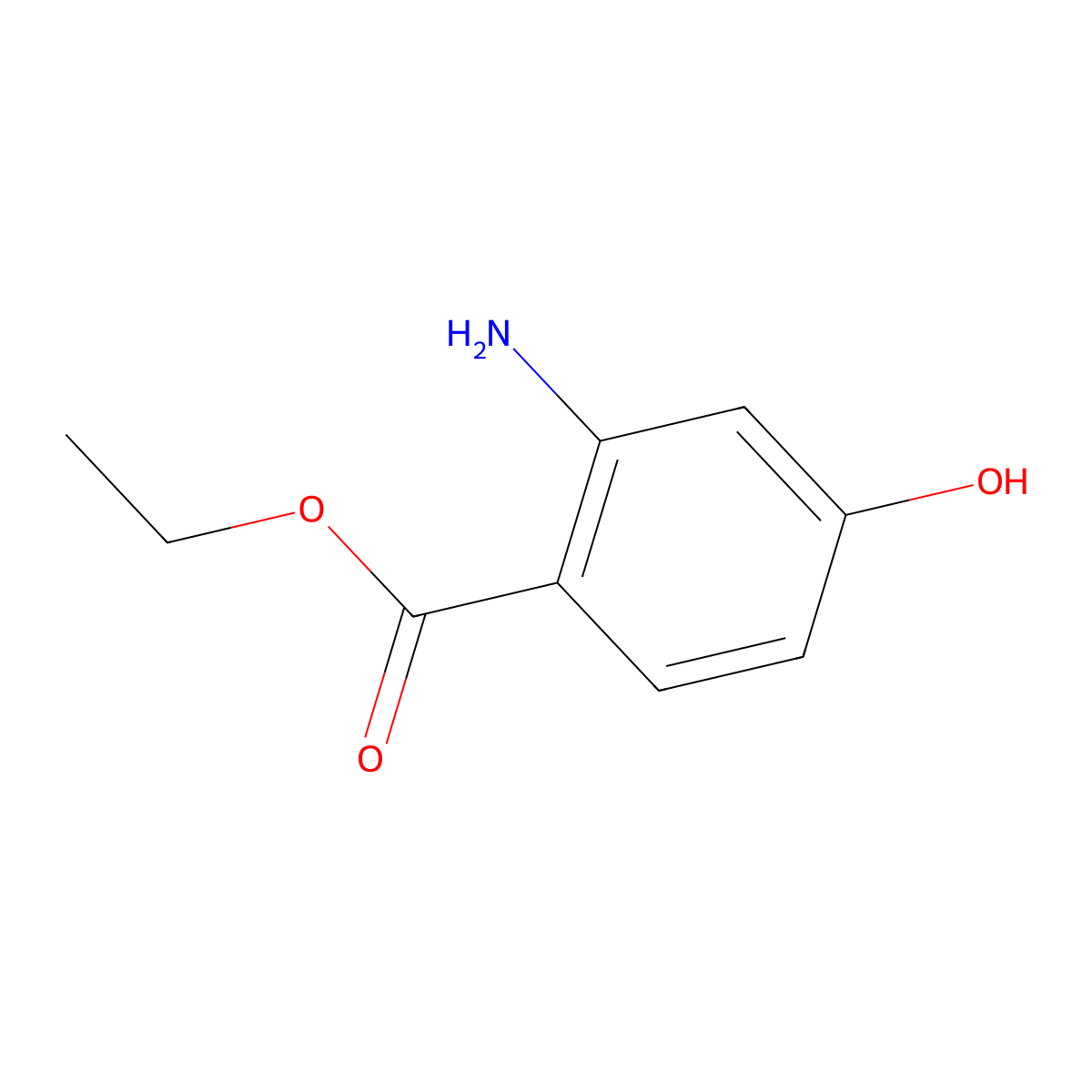 Ethyl 2-amino-4-hydroxybenzoate molecular structure, CAS 1089316-76-6