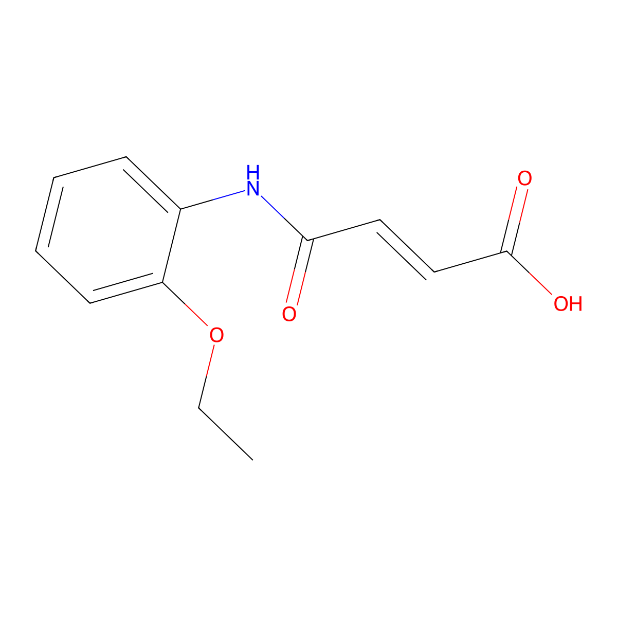 (2Z)-4-[(2-ethoxyphenyl)amino]-4-oxobut-2-enoic acid molecular structure, CAS 1089327-21-8