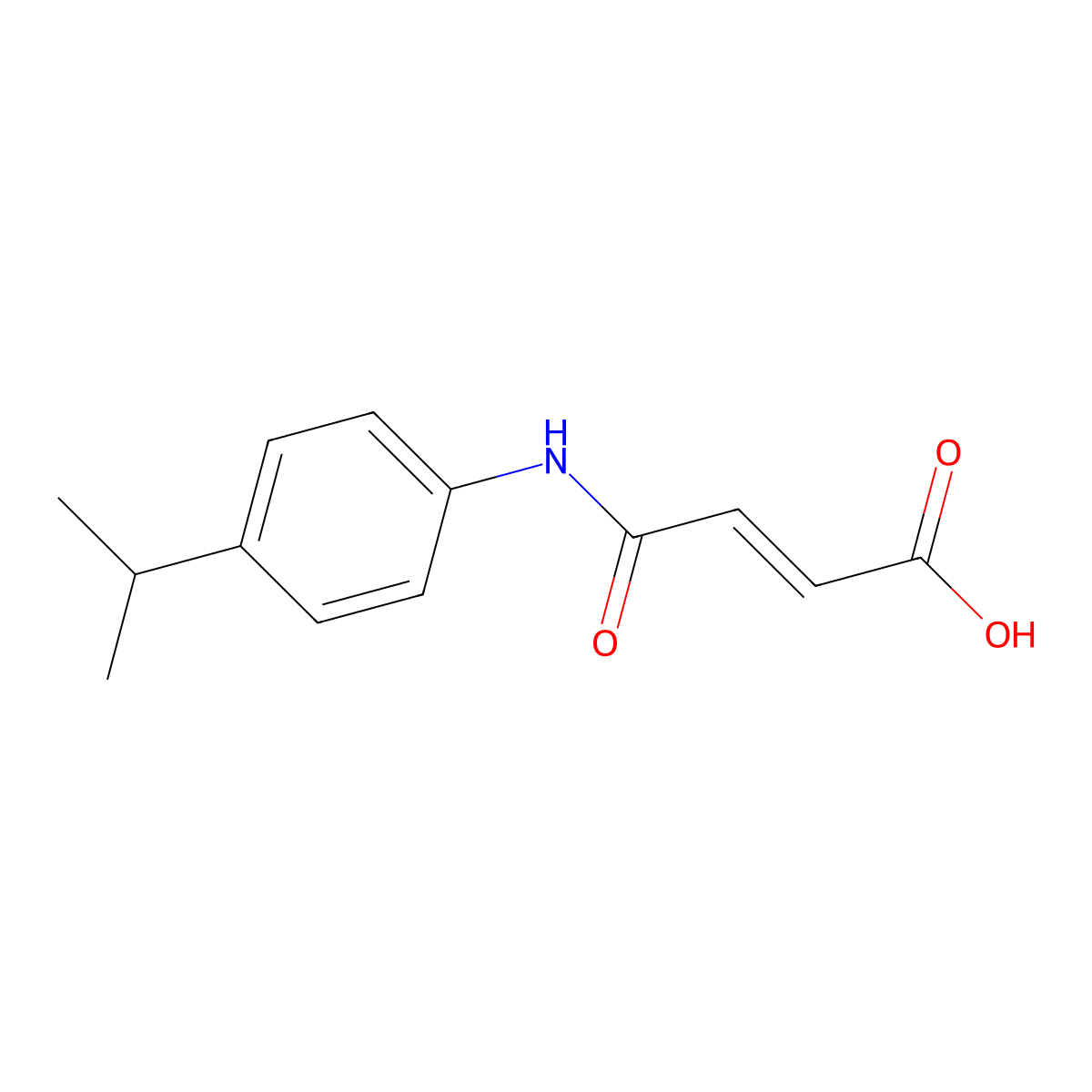 4-Oxo-4-(4-propan-2-ylanilino)but-2-enoic acid molecular structure, CAS 1089327-68-3
