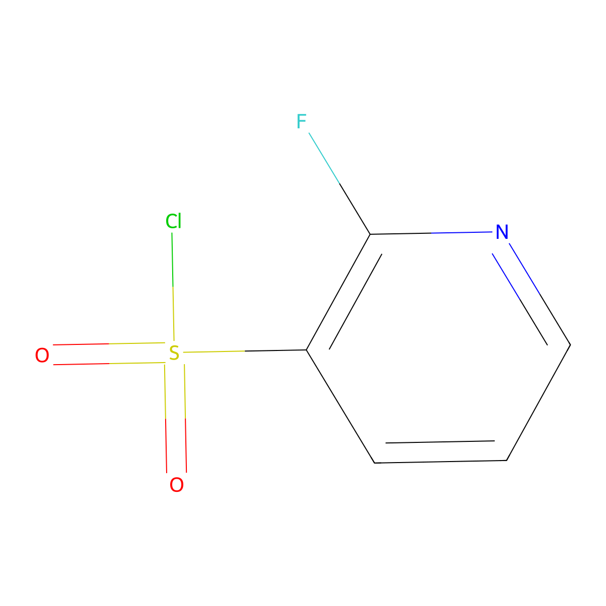 2-Fluoropyridine-3-sulfonyl chloride molecular structure, CAS 1089330-70-0