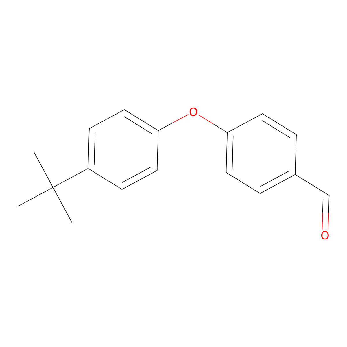 4-(4-tert-Butylphenoxy)benzaldehyde molecular structure, CAS 108934-20-9