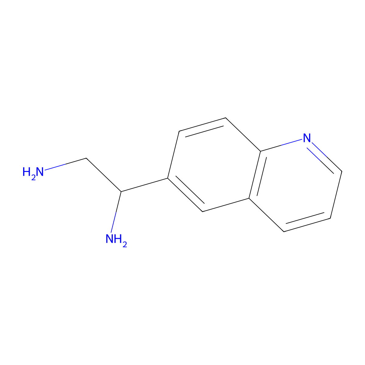 1-(Quinolin-6-yl)ethane-1,2-diamine molecular structure, CAS 1089346-08-6