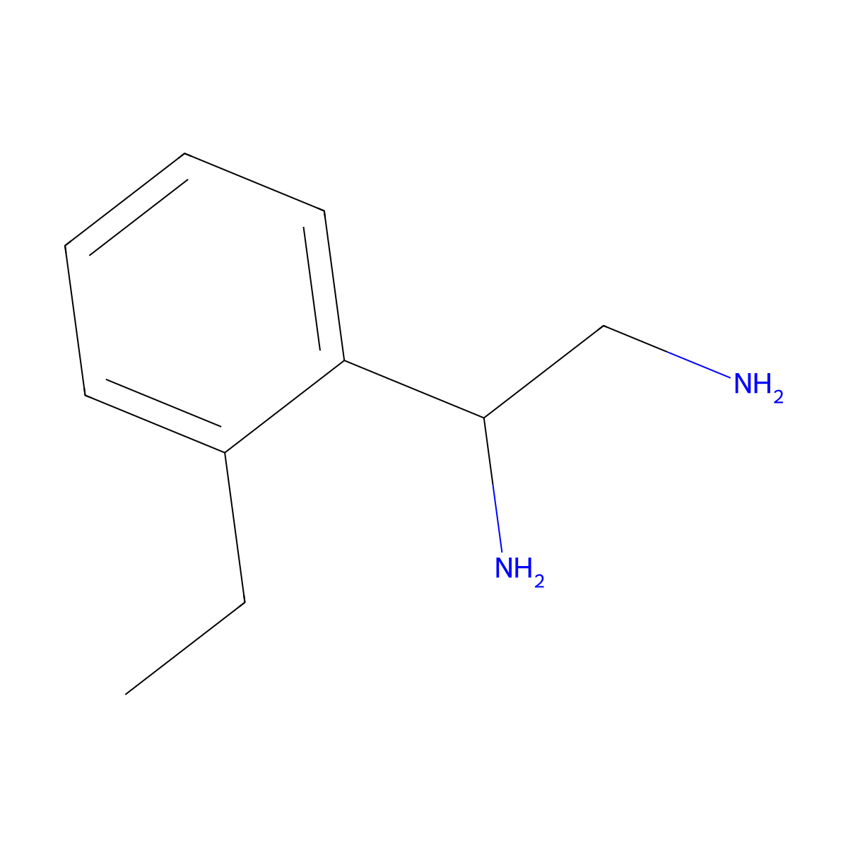 1-(2-Ethylphenyl)ethane-1,2-diamine molecular structure, CAS 1089346-93-9