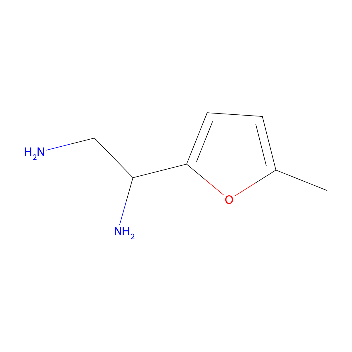 1-(5-Methylfuran-2-yl)ethane-1,2-diamine molecular structure, CAS 1089347-06-7