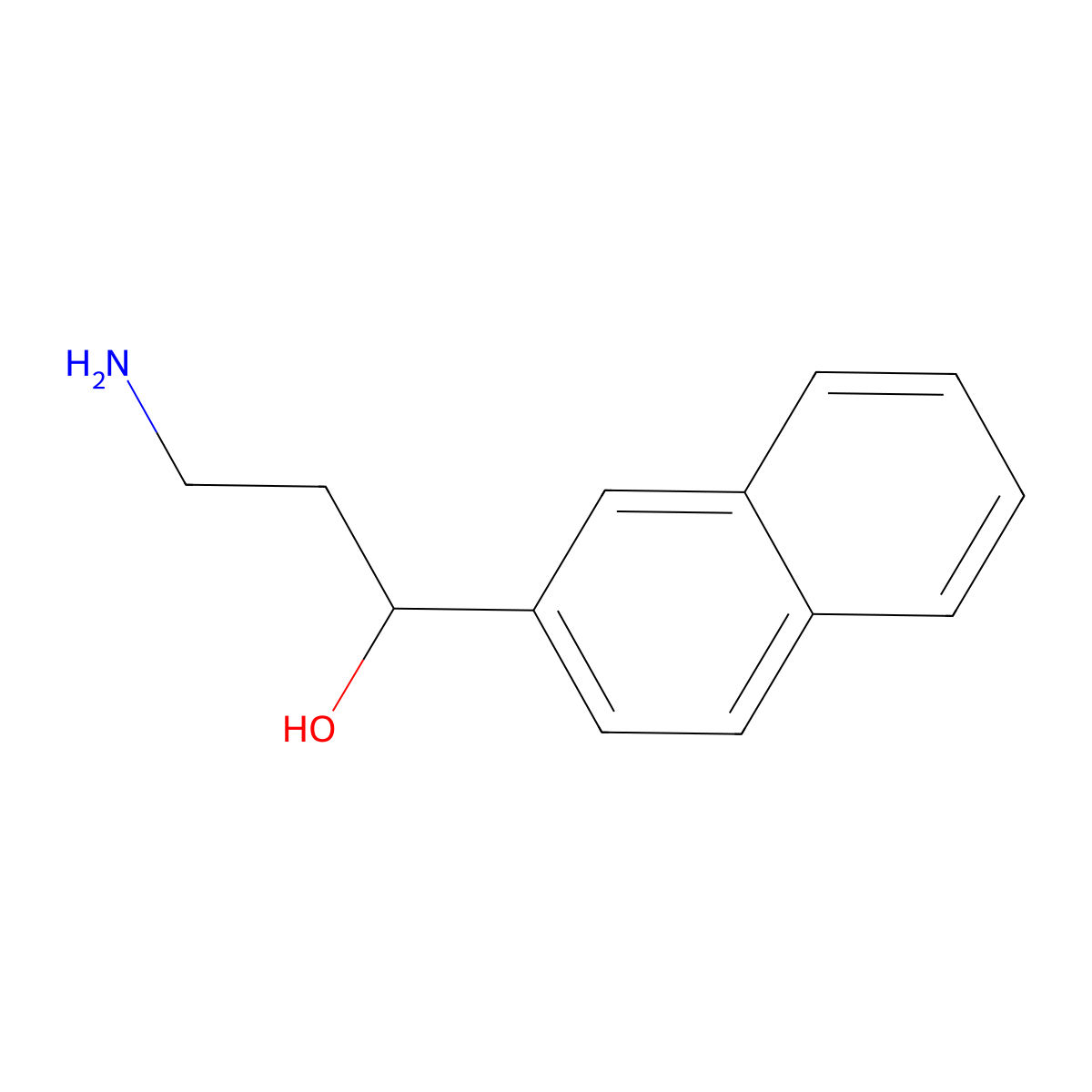3-Amino-1-(2-naphthyl)propan-1-ol molecular structure, CAS 1089349-64-3