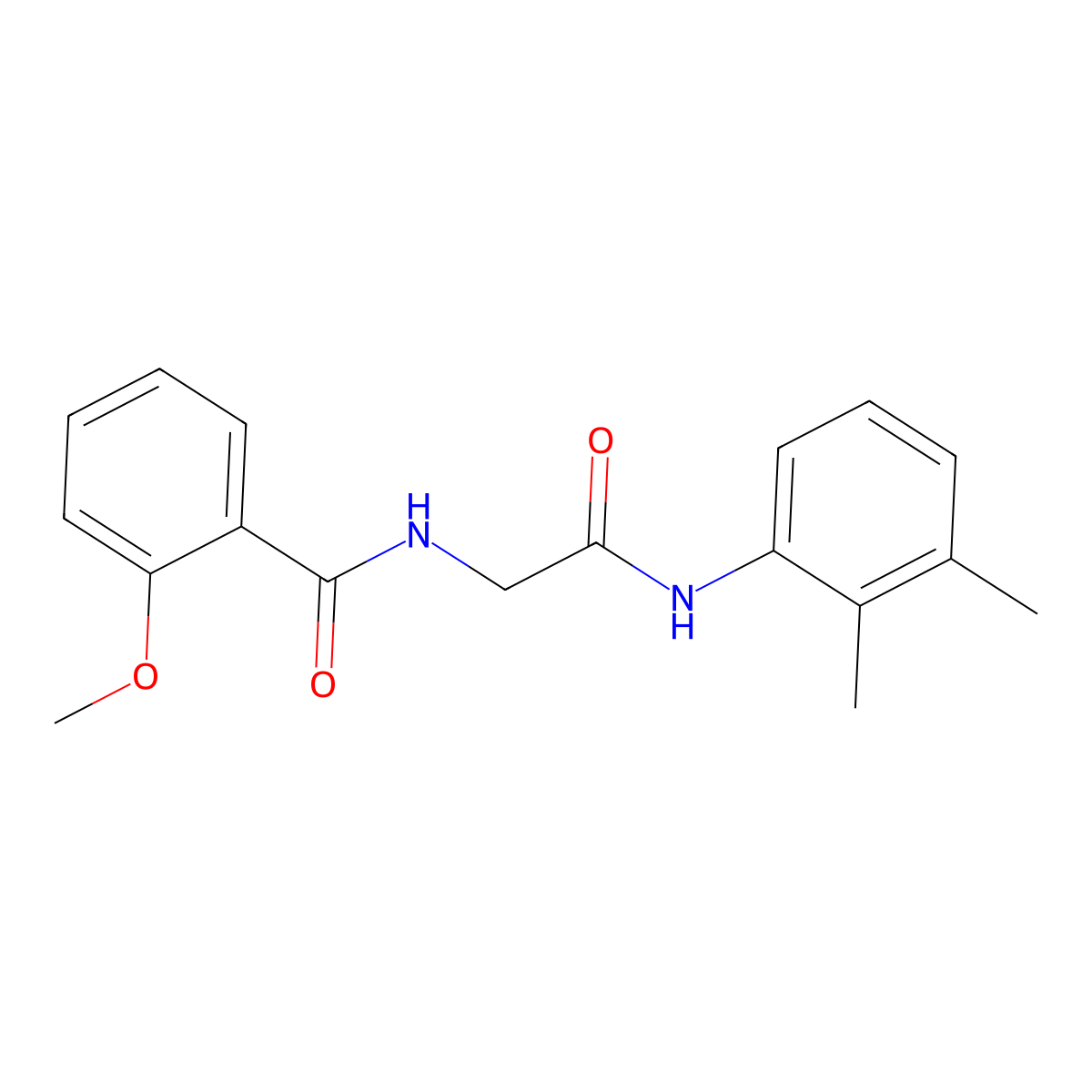 N-[2-(2,3-dimethylanilino)-2-oxoethyl]-2-methoxybenzamide molecular structure, CAS 1089369-82-3