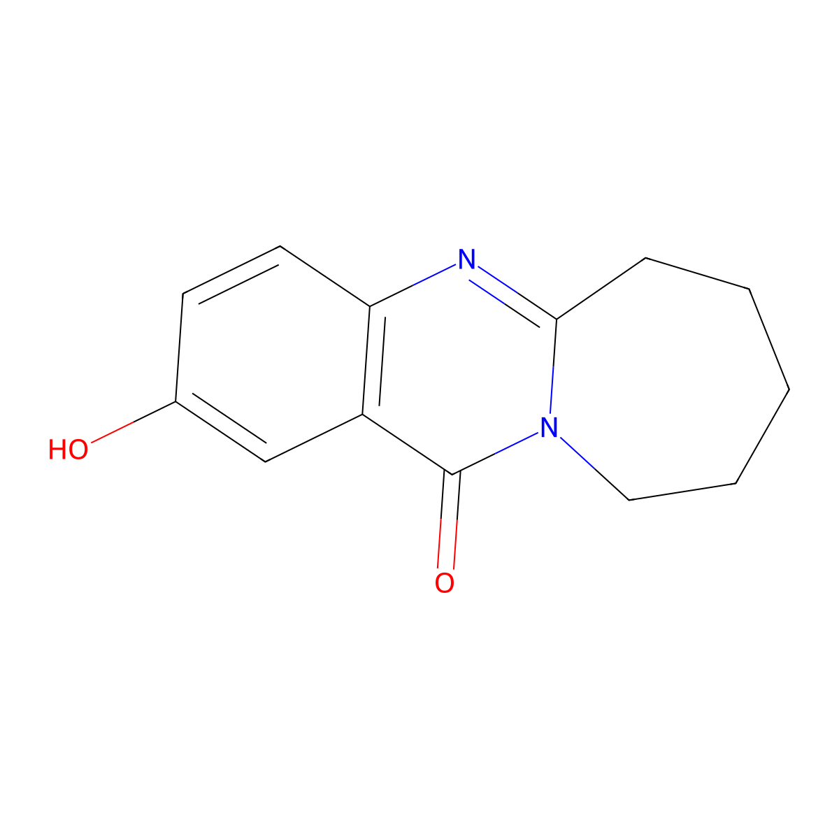 2-hydroxy-7,8,9,10-tetrahydroazepino[2,1-b]quinazolin-12(6H)-one molecular structure, CAS 108937-92-4