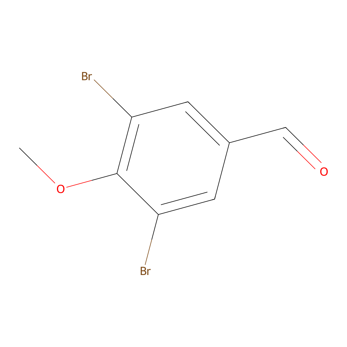 3,5-Dibromo-4-methoxybenzaldehyde molecular structure, CAS 108940-96-1