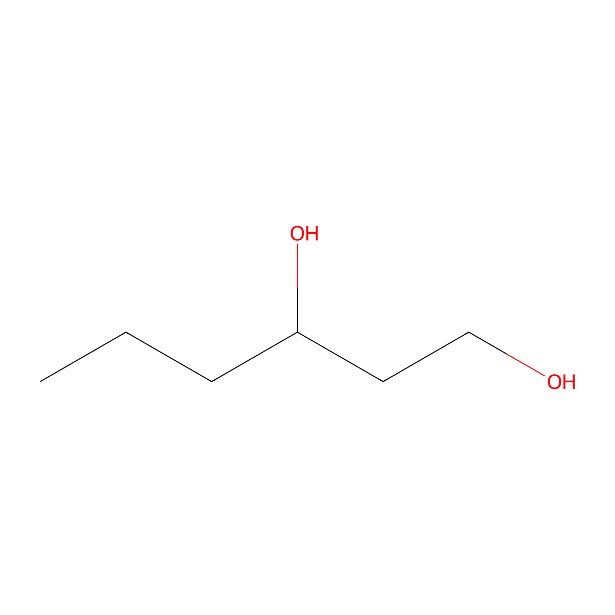 (3S)-hexane-1,3-diol molecular structure, CAS 108943-42-6
