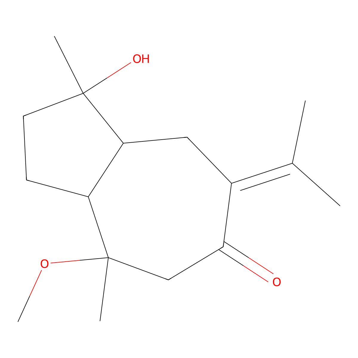 Methylzedoarondiol molecular structure, CAS 108944-66-7