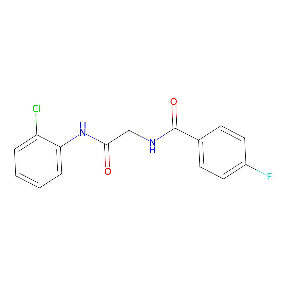 N-{2-[(2-chlorophenyl)amino]-2-oxoethyl}-4-fluorobenzamide molecular structure, CAS 1089463-27-3