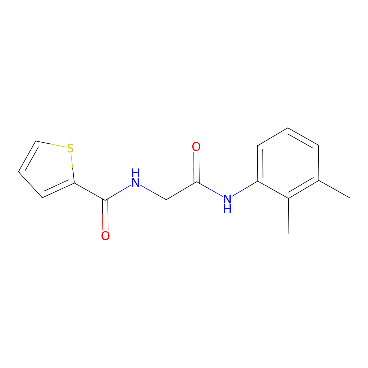 N-[2-(2,3-dimethylanilino)-2-oxoethyl]thiophene-2-carboxamide molecular structure, CAS 1089464-29-8