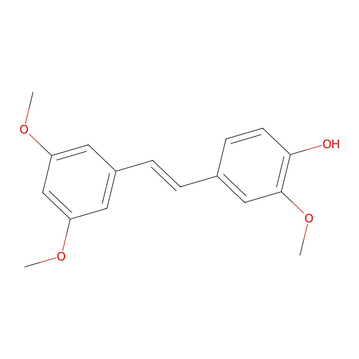 3,3',5'-Tri-O-methylpiceatannol molecular structure, CAS 108957-72-8