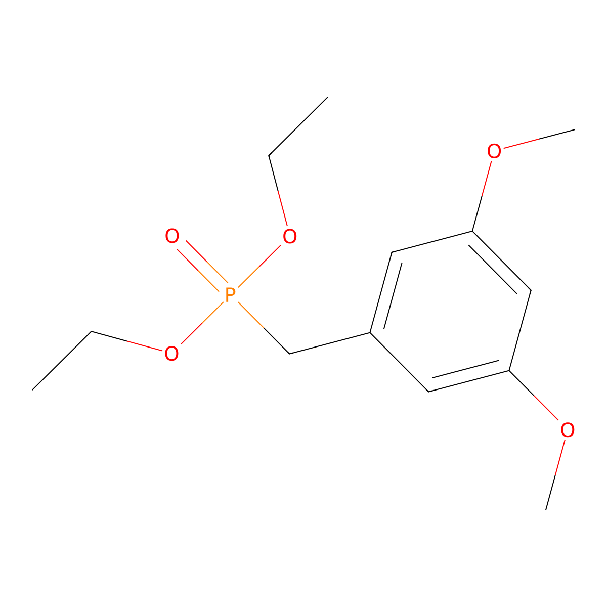 Diethyl P-((3,5-dimethoxyphenyl)methyl)phosphonate molecular structure, CAS 108957-75-1