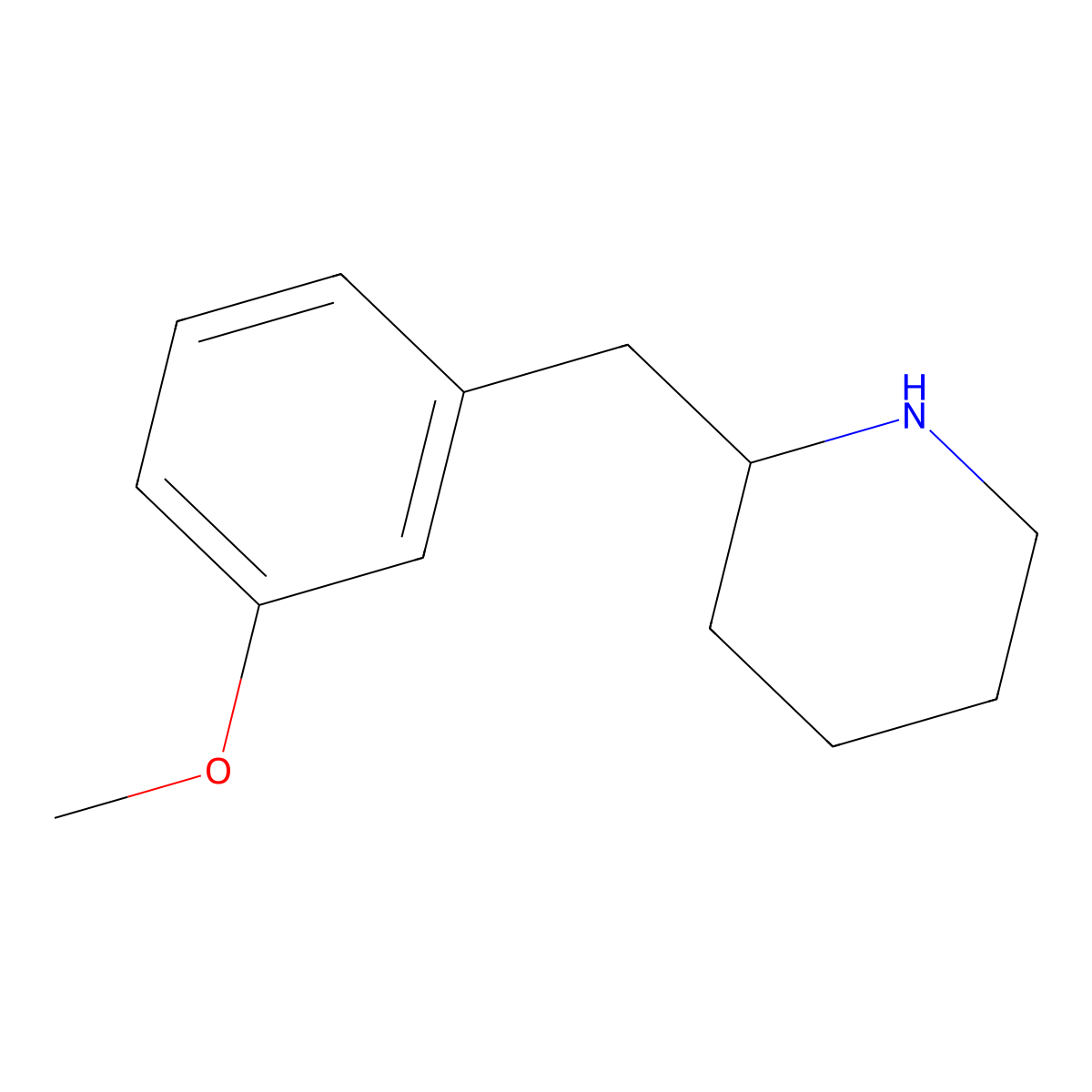 2-(3-Methoxy-benzyl)-piperidine molecular structure, CAS 108958-36-7