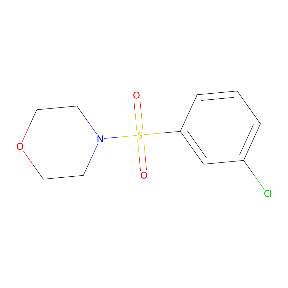 4-(3-Chlorobenzenesulfonyl)morpholine molecular structure, CAS 1089591-41-2
