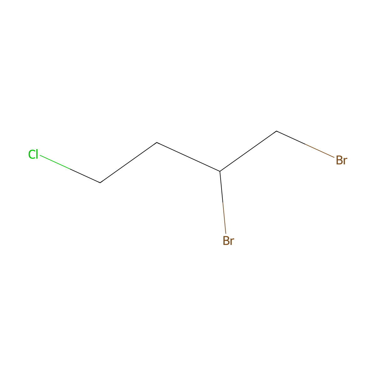 1,2-Dibromo-4-chlorobutane molecular structure, CAS 108963-23-1