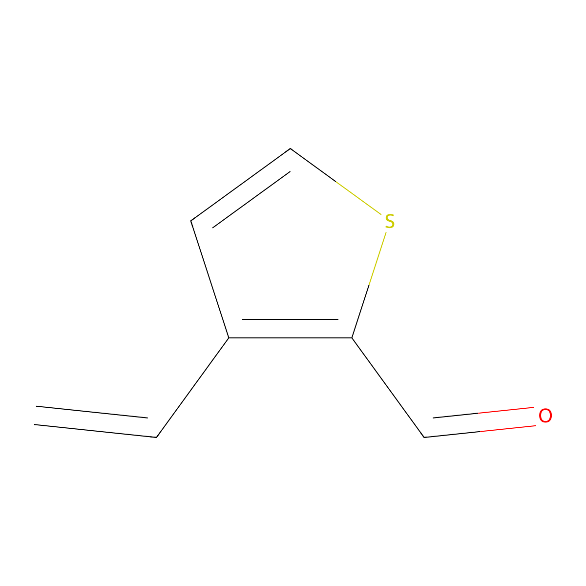 3-Ethenylthiophene-2-carbaldehyde molecular structure, CAS 1089665-09-7