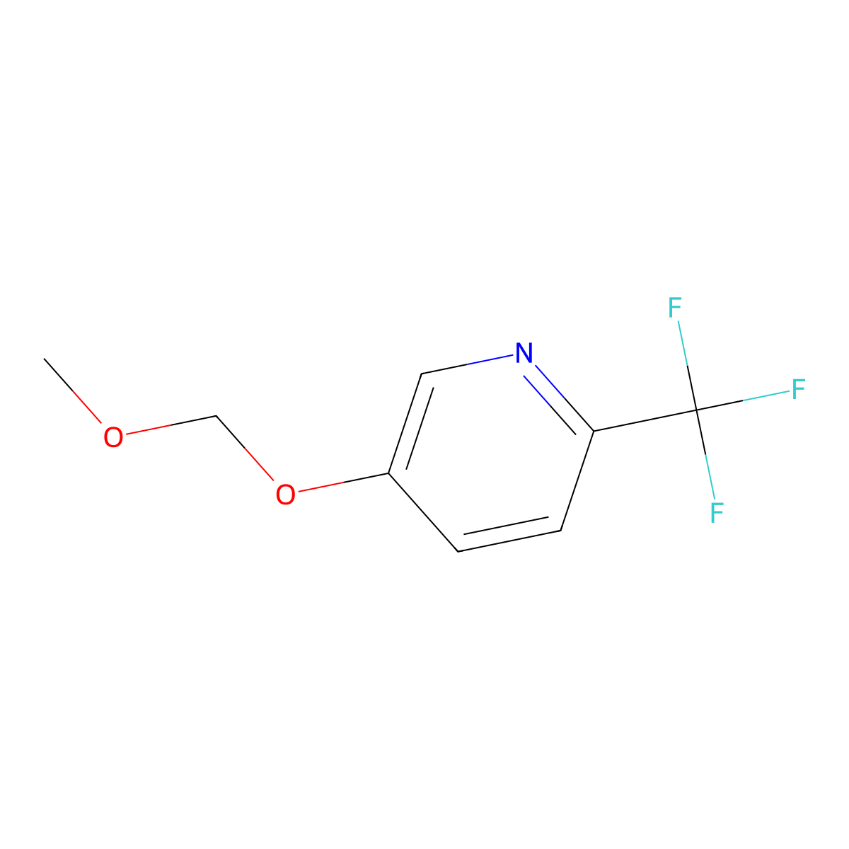 5-(Methoxymethoxy)-2-(trifluoromethyl)pyridine molecular structure, CAS 1089707-36-7