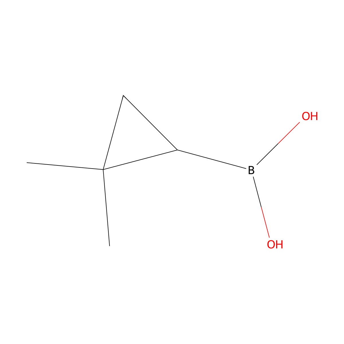 (2,2-Dimethylcyclopropyl)boronic acid molecular structure, CAS 1089708-34-8
