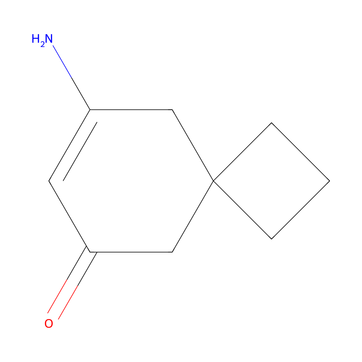 8-Aminospiro[3.5]non-7-EN-6-one molecular structure, CAS 1089708-69-9