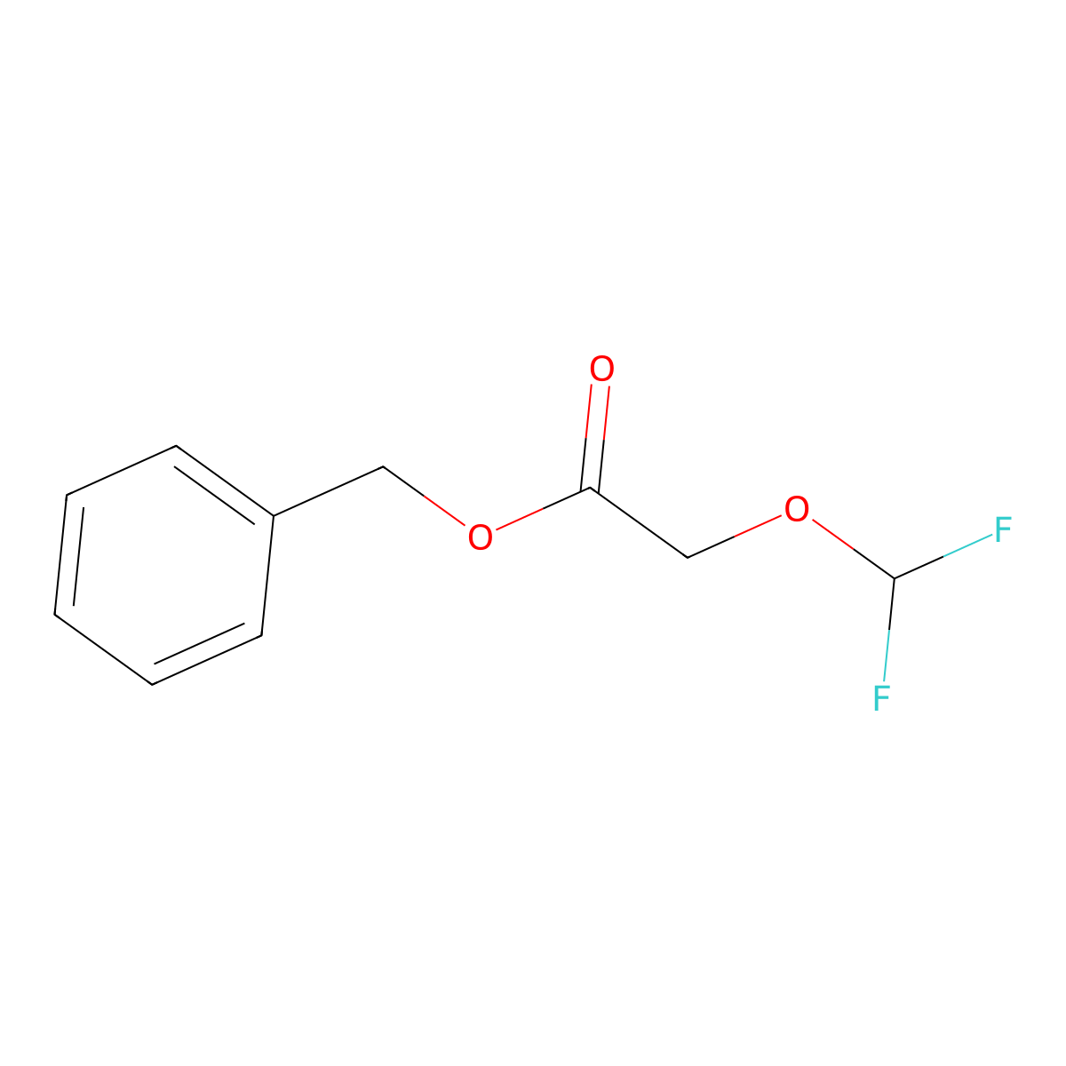 Benzyl 2-(difluoromethoxy)acetate molecular structure, CAS 1089709-30-7