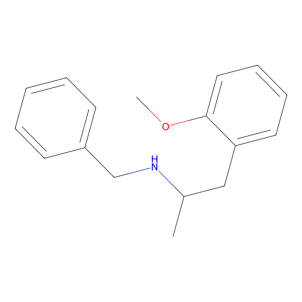 Benzyl[1-(2-methoxyphenyl)propan-2-yl]amine molecular structure, CAS 108971-51-3