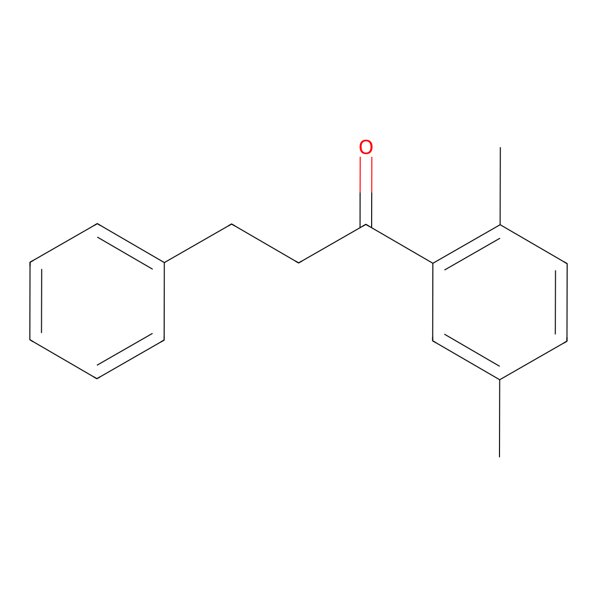 1-(2,5-Dimethylphenyl)-3-phenylpropan-1-one molecular structure, CAS 108976-70-1