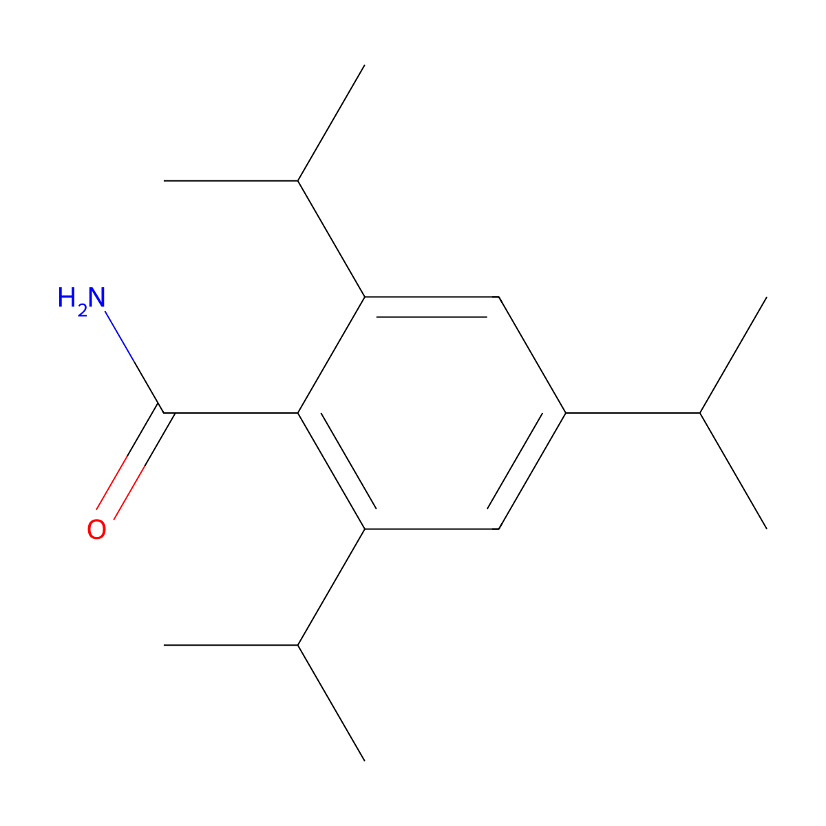 2,4,6-Triisopropylbenzamide molecular structure, CAS 108978-64-9