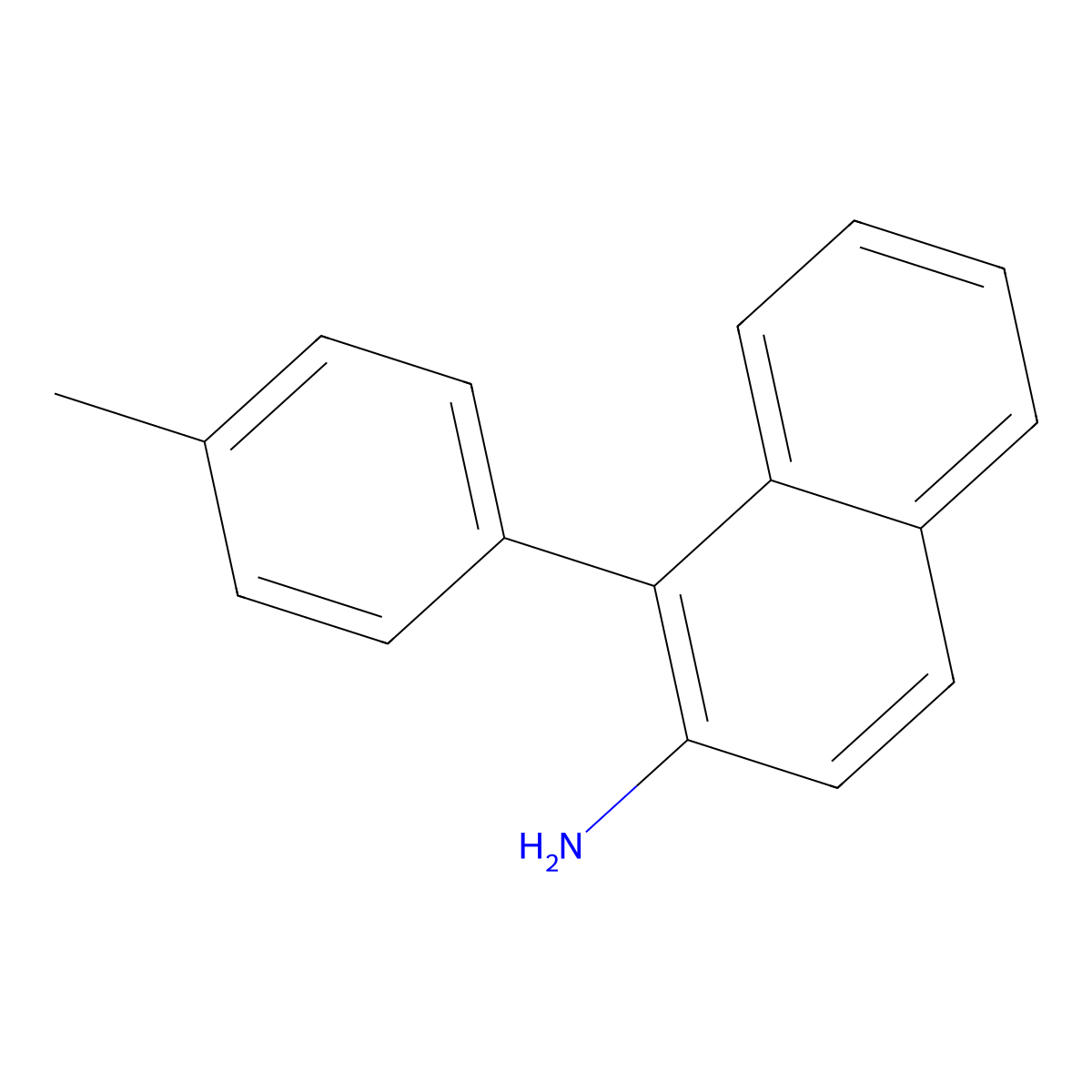 1-(P-Tolyl)naphthalen-2-amine molecular structure, CAS 108979-43-7