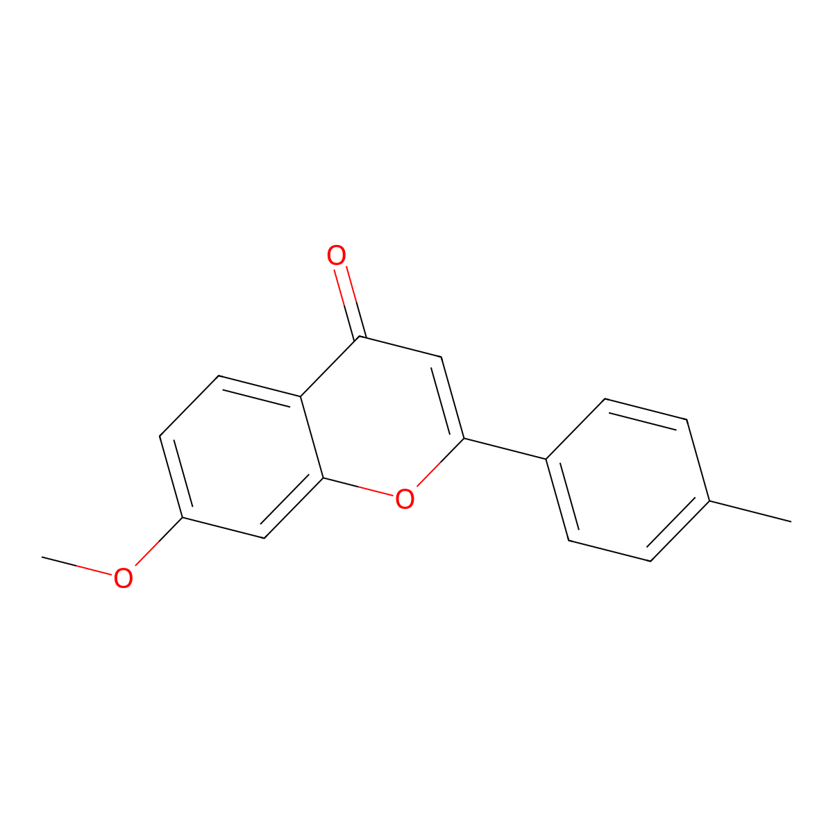7-Methoxy-2-(4-methylphenyl)chromen-4-one molecular structure, CAS 108980-49-0