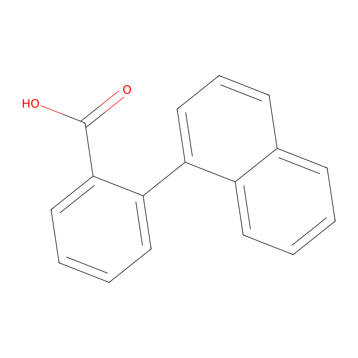 2-(Naphthalen-1-yl)benzoic acid molecular structure, CAS 108981-92-6