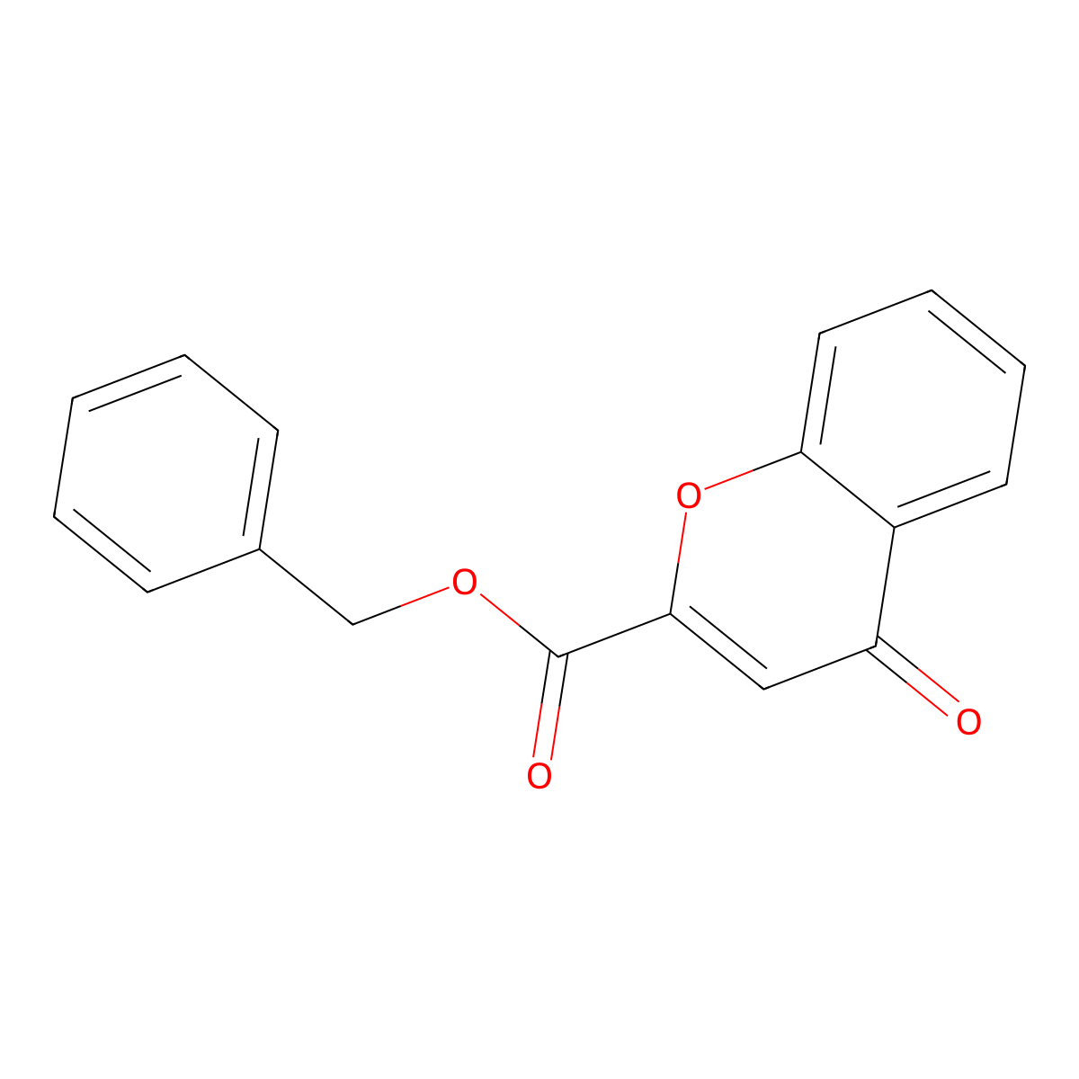 benzyl 4-oxo-4H-chromene-2-carboxylate molecular structure, CAS 108981-97-1