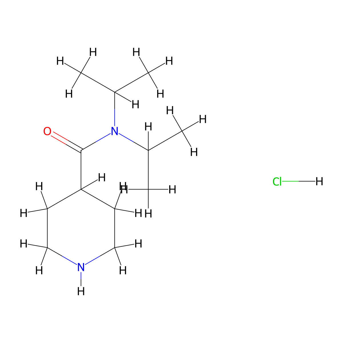 N,N-bis(propan-2-yl)piperidine-4-carboxamide hydrochloride molecular structure, CAS 108992-66-1