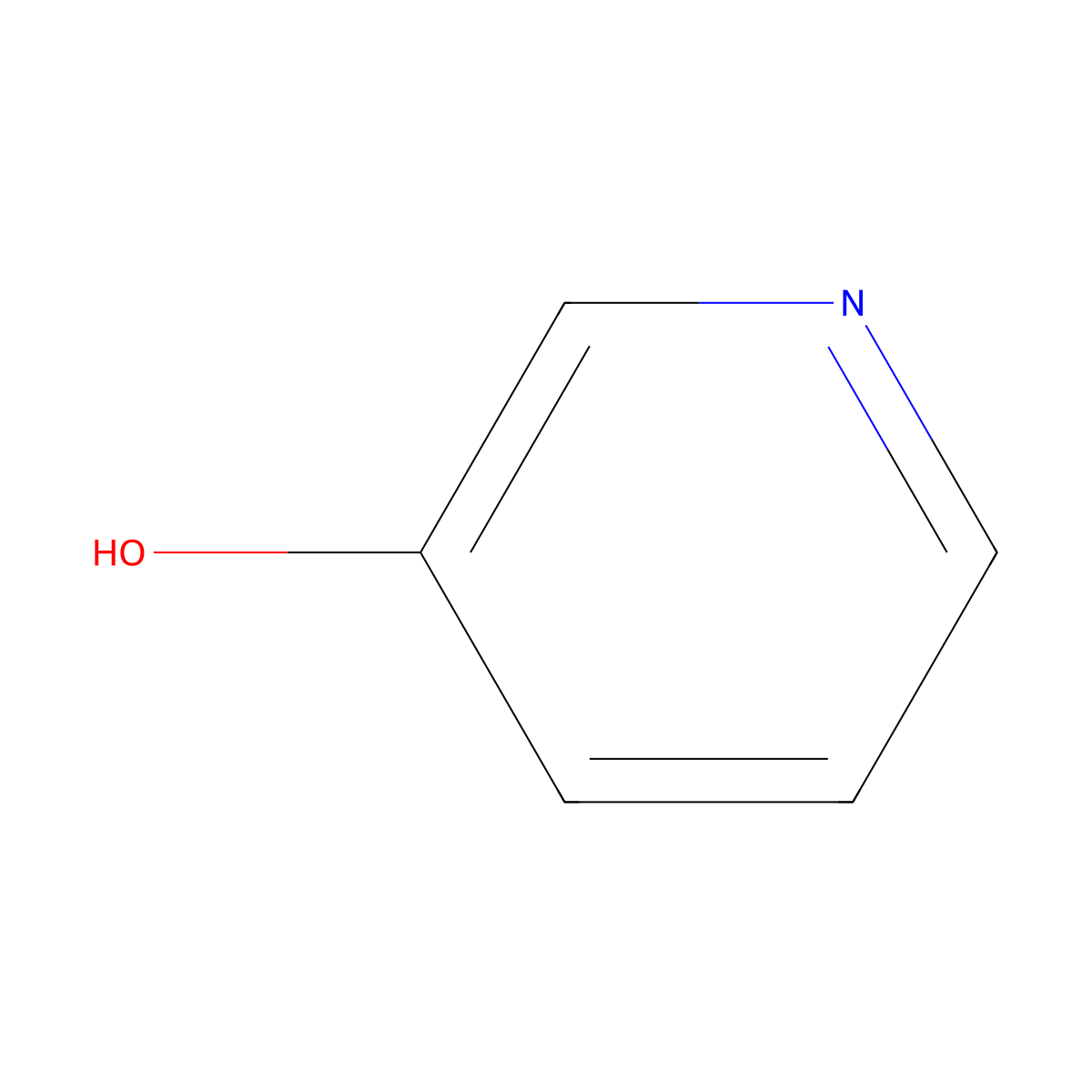 3-Hydroxypyridine molecular structure, CAS 109-00-2